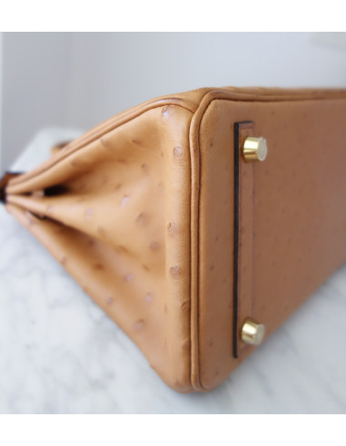 Sac Hermes Birkin 25 autruche