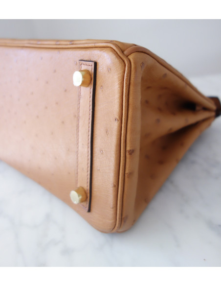 Sac Hermes Birkin 25 autruche