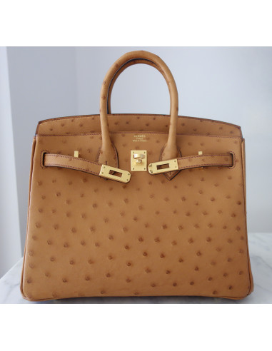 Sac Hermes Birkin 25 autruche