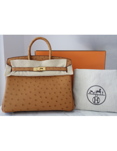 Sac Hermes Birkin 25 autruche