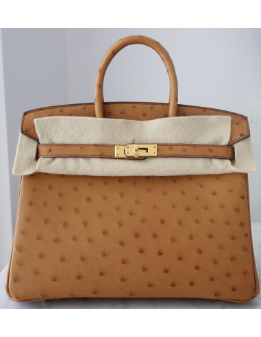 Sac Hermes Birkin 25 autruche