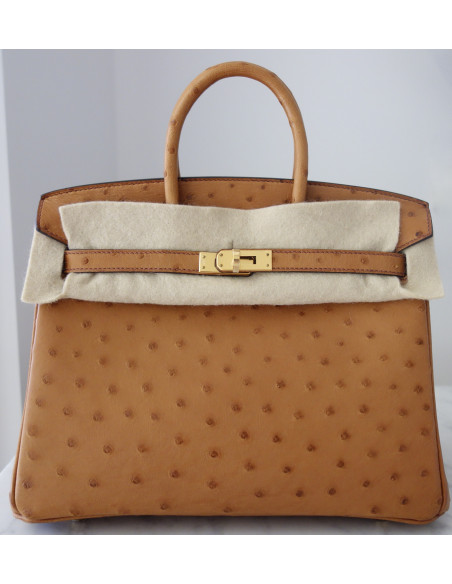 Sac Hermes Birkin 25 autruche