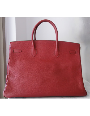Sac Hermes Birkin 40 rouge