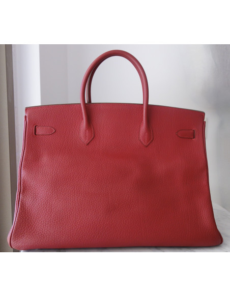 Sac Hermes Birkin 40 rouge