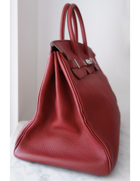 Sac Hermes Birkin 40 rouge