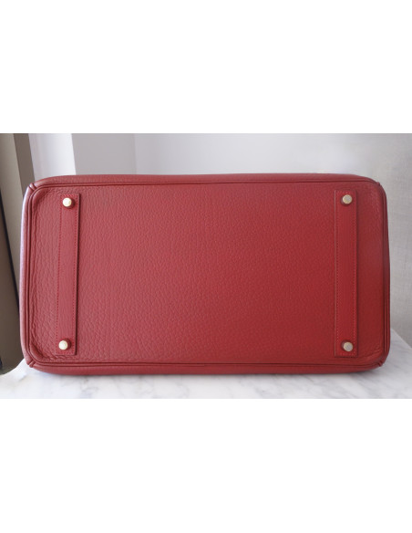 Sac Hermes Birkin 40 rouge