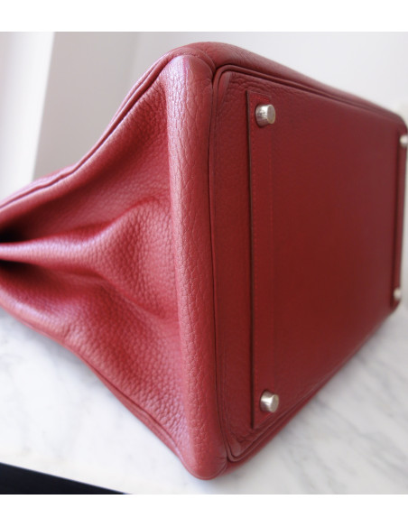 Sac Hermes Birkin 40 rouge