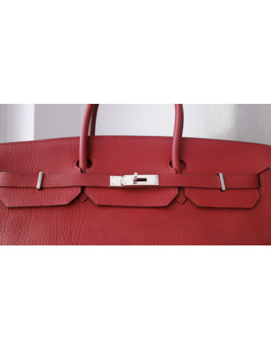 Sac Hermes Birkin 40 rouge