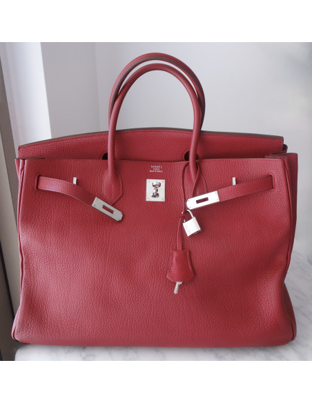 Sac Hermes Birkin 40 rouge