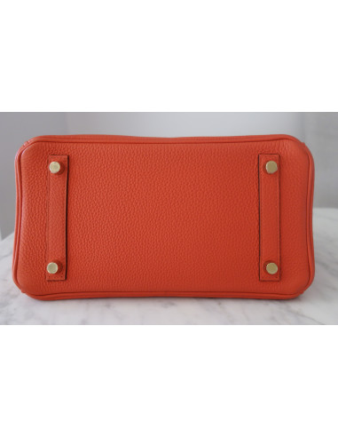 Sac Hermes Birkin 25 orange Poppy