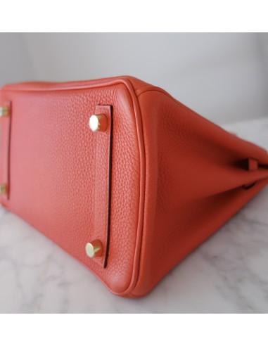 Sac Hermes Birkin 25 orange Poppy