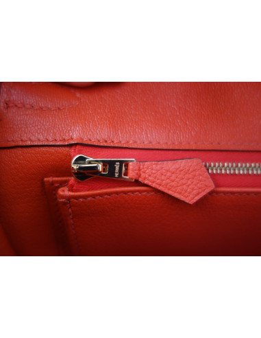 Sac Hermes Birkin 25 orange Poppy