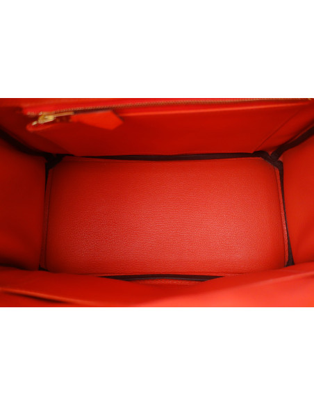 Sac Hermes Birkin 25 orange Poppy