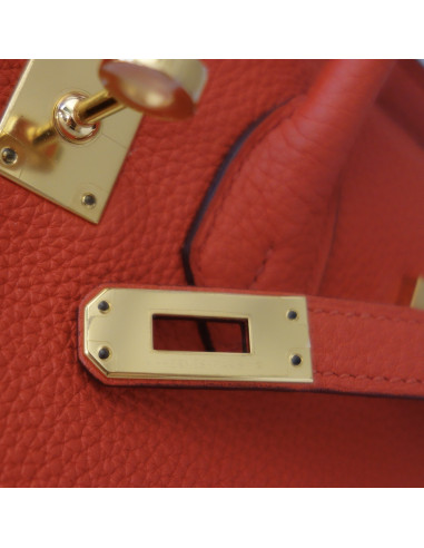 Sac Hermes Birkin 25 orange Poppy