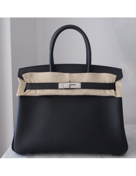 Sac Hermes Birkin 30 Epsom noir