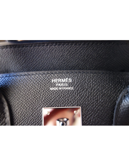 Sac Hermes Birkin 30 Epsom noir
