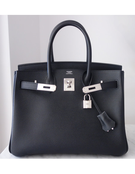 Sac Hermes Birkin 30 Epsom noir