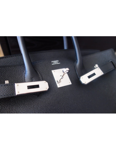 Sac Hermes Birkin 30 Epsom noir