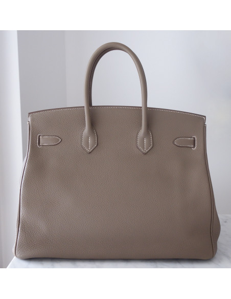 Sac Hermes Birkin 35 étoupe