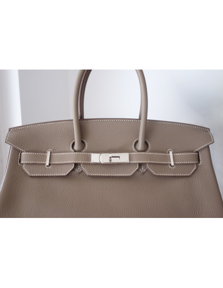 Sac Hermes Birkin 35 étoupe