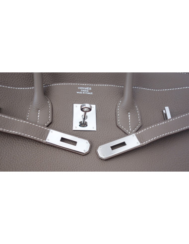 Sac Hermes Birkin 35 étoupe