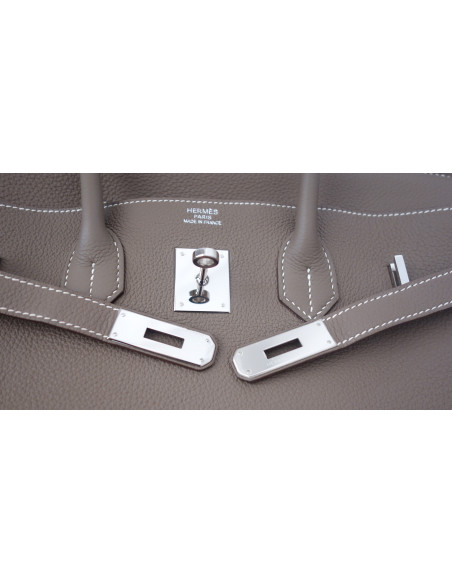 Sac Hermes Birkin 35 étoupe