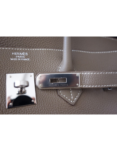 Sac Hermes Birkin 35 étoupe