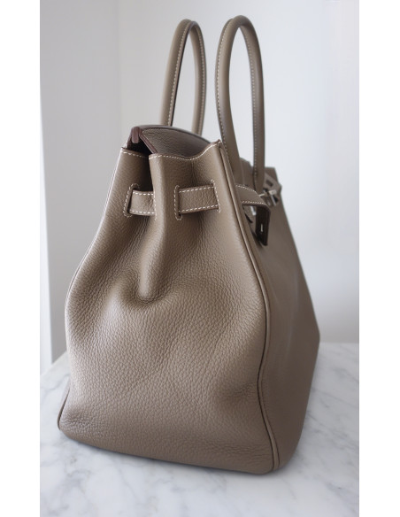 Sac Hermes Birkin 35 étoupe