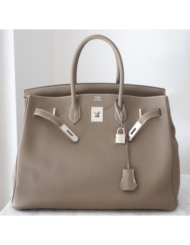 Sac Hermes Birkin 35 étoupe