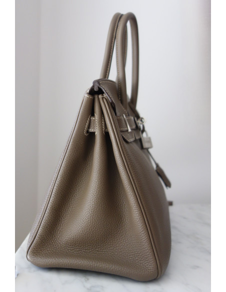 Sac Hermes Birkin 30 étoupe