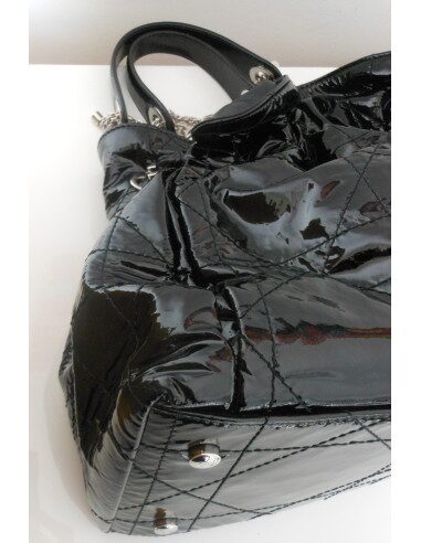 SAC DIOR LE 30 NOIR VERNI