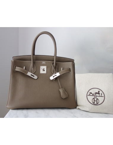 Sac Hermes Birkin 30 étoupe