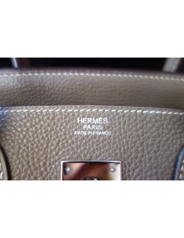 Sac Hermes Birkin 30 étoupe