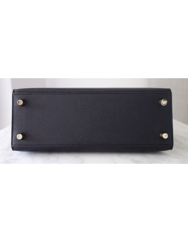 Sac Hermes Kelly 25 sellier noir