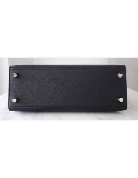 Sac Hermes Kelly 25 sellier noir