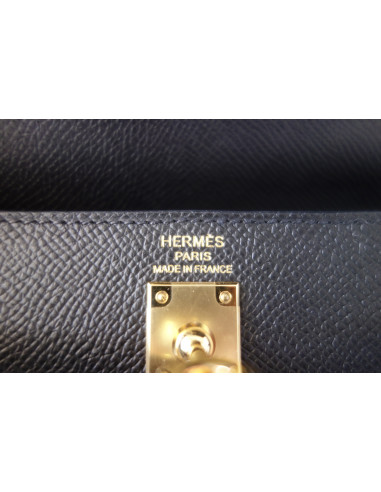 Sac Hermes Kelly 25 sellier noir