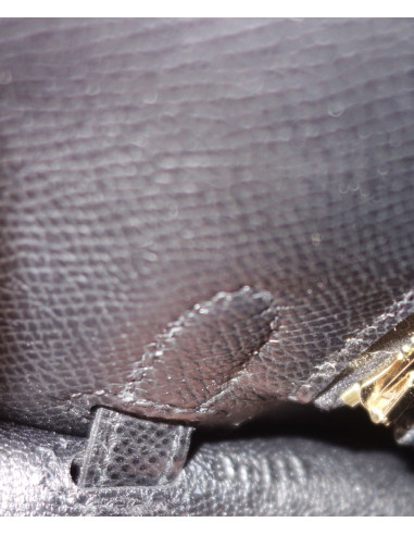 Sac Hermes Kelly 25 sellier noir