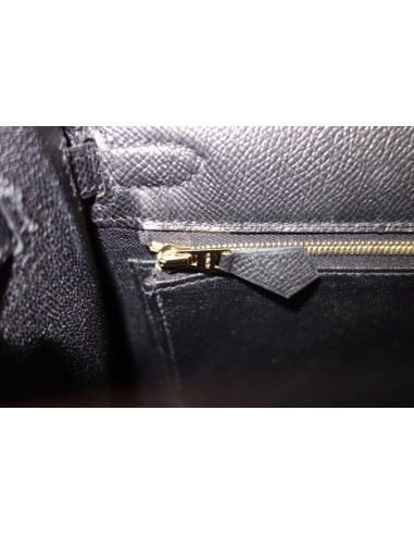 Sac Hermes Kelly 25 sellier noir
