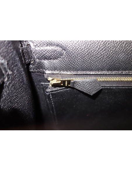 Sac Hermes Kelly 25 sellier noir