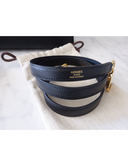 Sac Hermes Kelly 25 sellier noir