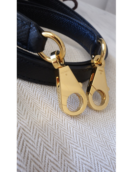 Sac Hermes Kelly 25 sellier noir