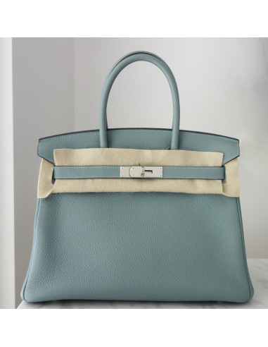 Sac Hermes Birkin 30 bleu ciel