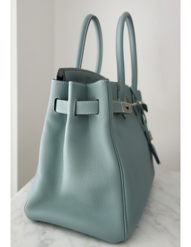 Sac Hermes Birkin 30 bleu ciel