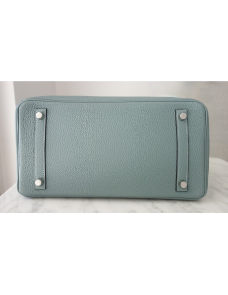 Sac Hermes Birkin 30 bleu ciel