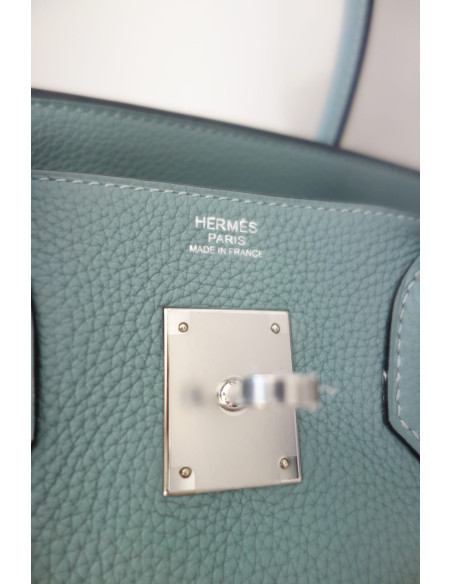 Sac Hermes Birkin 30 bleu ciel