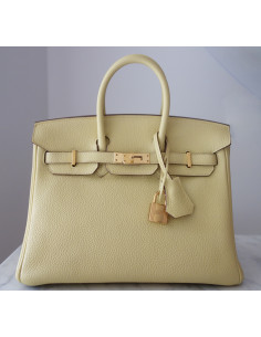 Sac Hermes Birkin 25 jaune poussin