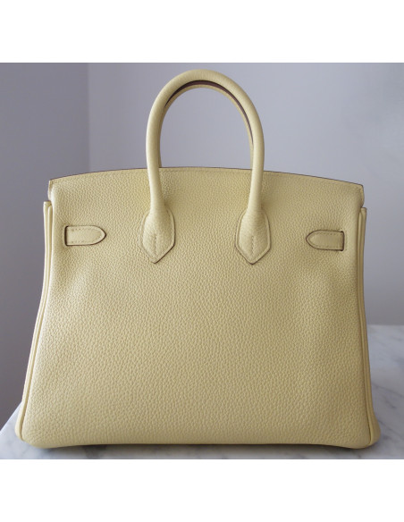 Sac Hermes Birkin 25 jaune poussin