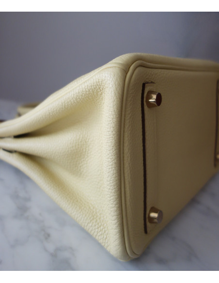 Sac Hermes Birkin 25 jaune poussin