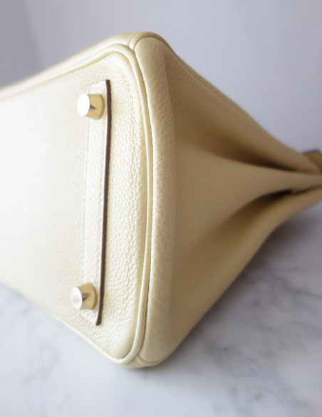 Sac Hermes Birkin 25 jaune poussin