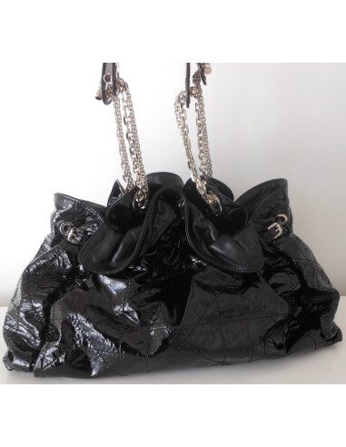 SAC DIOR LE 30 NOIR VERNI